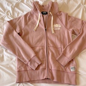 Roots Original Full Zip Pink Hoodie